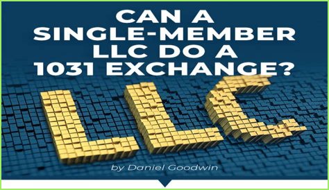 Can one member of an LLC do a 1031 exchange?